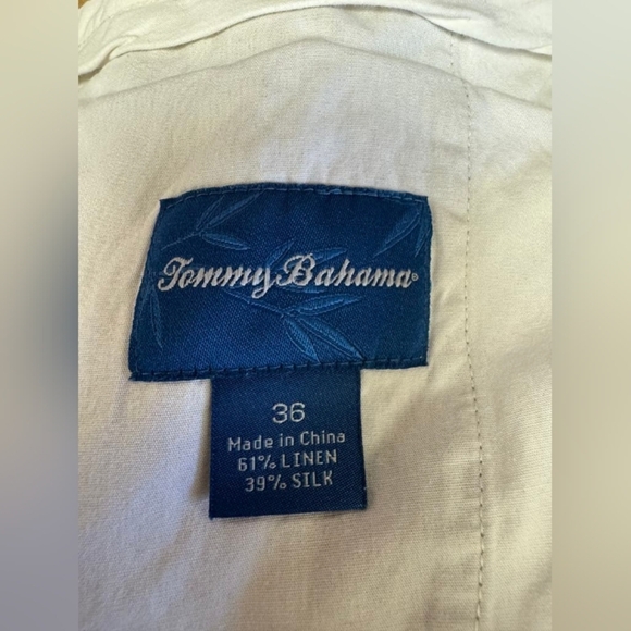 Tommy Bahama Slacks Tan Linen/Silk Size 36 EUC - Picture 9 of 11